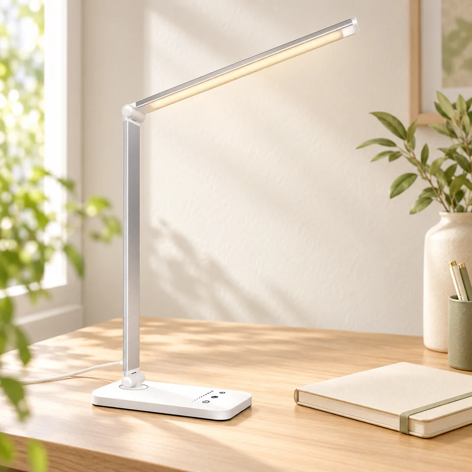 Mise en situation : SLATOR — lampe LED tactile à cinq modes.